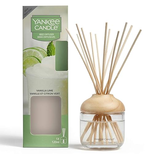 Yankee Candle Reed Diffuser, Vanilla Lime, 120 ml, Up to 10 Weeks of Fragrance - Vanilla Lime