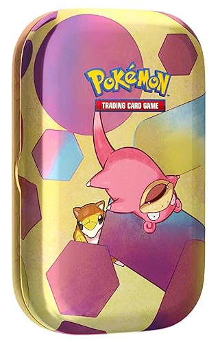 Pokémon TCG: Scarlet & Violet—151 Mini Tin – Slowpoke (2 Booster Packs, 1 Coin & 1 Art Card) - Scarlet & Violet 151 - Slowpoke