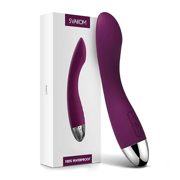 SVAKOM G Spot Vibe Dildo Vibrator with 25 Playful Vibration Pattern, Clitoral Stimulator for Women Couple Adult Sex Toys & Foreplay - Violet Dildo Vibrator