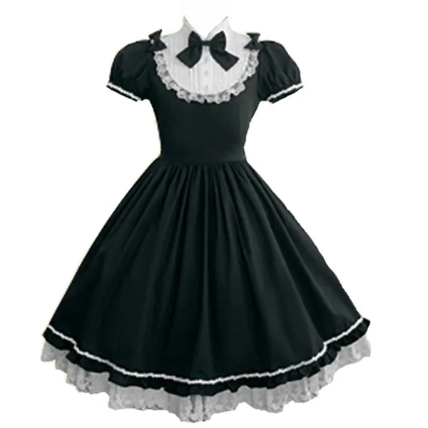 Women Girls Classic Princess Lolita Dress Halloween Cosplay Maid Dresses Anime Party Costumes