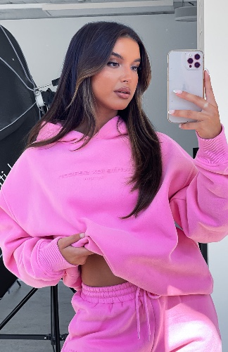Future Forward Oversized Hoodie Candy Pink | M/L