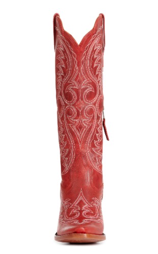 Durango Women's Crush Crimson Red Snip Toe Tall Cowboy Boots - Cavender's