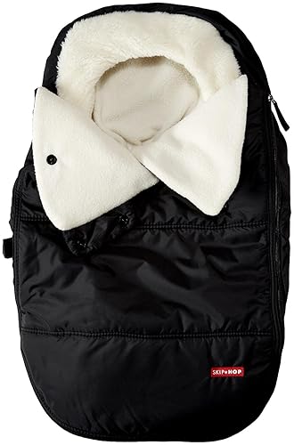 Skip Hop Winter Car Seat Cover, Stroll & Go, Black - Black - Car Seat Cover