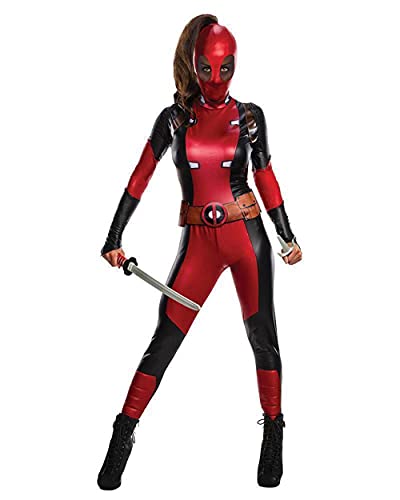 Rubie's Official Disney Marvel Deadpool Womens Costume, Secret Wishes Range - L