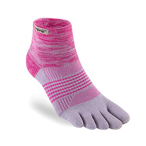 Injinji Socks Trail Midweight MiniCrew Coolmax Teensokken Chevron Dames - M-L - Twinkle