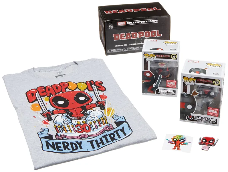 Funko Marvel Collector Corps Box: Marvel Deadpool 30th - March 2021 - XS