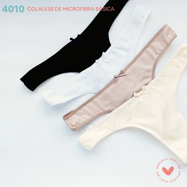 VINTAGE- ART 4010 PACK X 3 COLALESS DE MICROFIBRA B�SICA