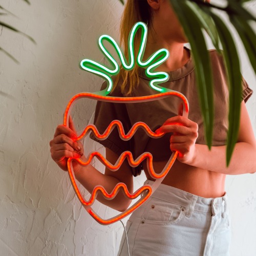 Strawberry Neon Wall Art