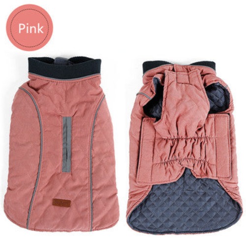 Winter Puffer Vest for Dog - Pink / 2XL