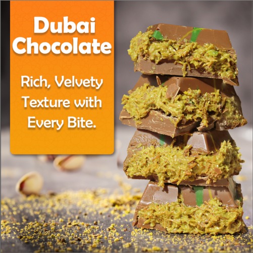 Dubai Chocolate Kunafa Pistachio Indulge in the irresistible delight