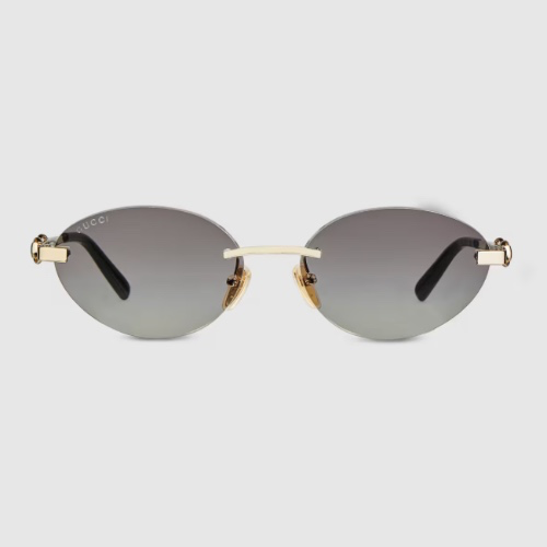 Gucci - Frameless oval sunglasses