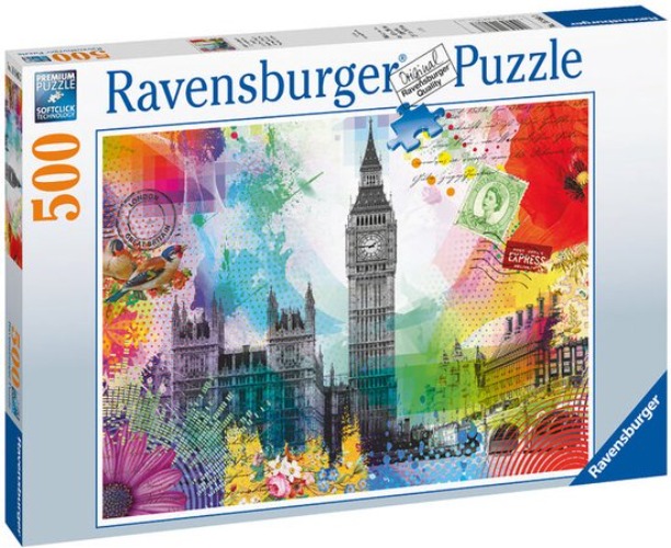Ravensburger puzzel Postcard From Londen - 500 stukjes