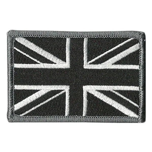 United Kingdom Tactical Patch - 2" x 3" - Black