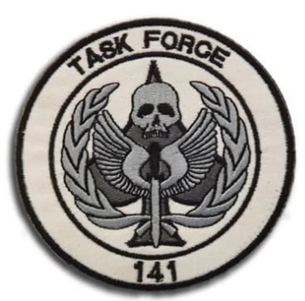 Task Force 141 Embroidery Patch Badges Backpack Outdoor Vest DIY Armband Military Applique Emblem Embroidered Badge Tactical Clothes Patches