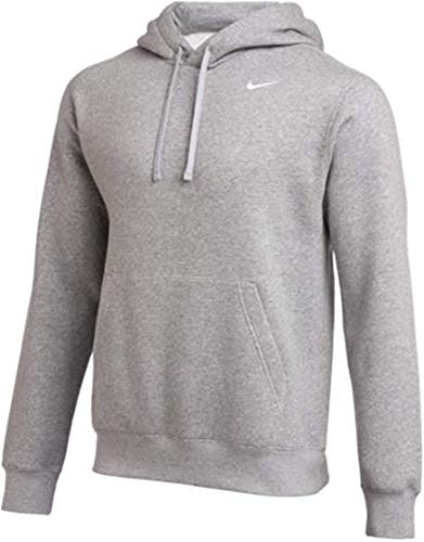 NIKE Sportswear Men's Pullover Club Hoodie - Medium - Dark Grey/White