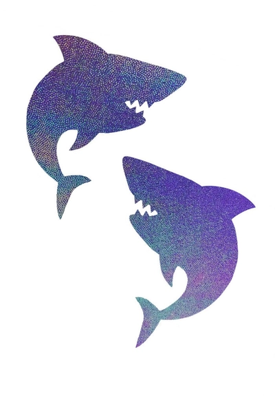 Moonstone Metallic Shark Pasties