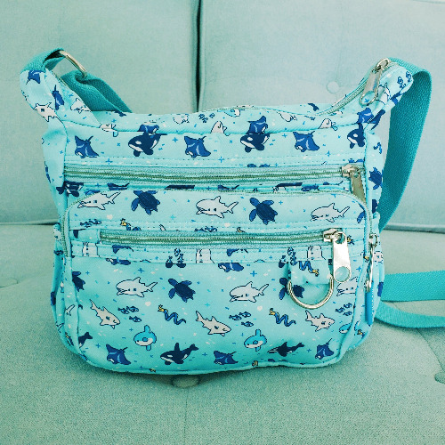 Fish Friends Crossbody Bag - Friends of the Sea (Blue)