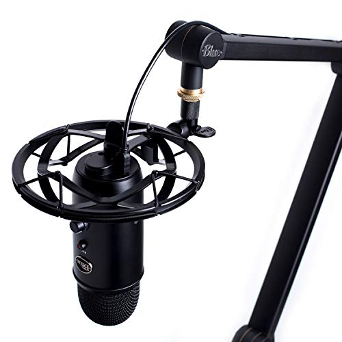 Logitech Blue Radius III Support Antichoc Microphone pour Micros Yeti et Yeti Pro USB, Compatible avec Support Micros Standard et Tous les Micros ou Micros avec Pince de Micro à Filetage Standard