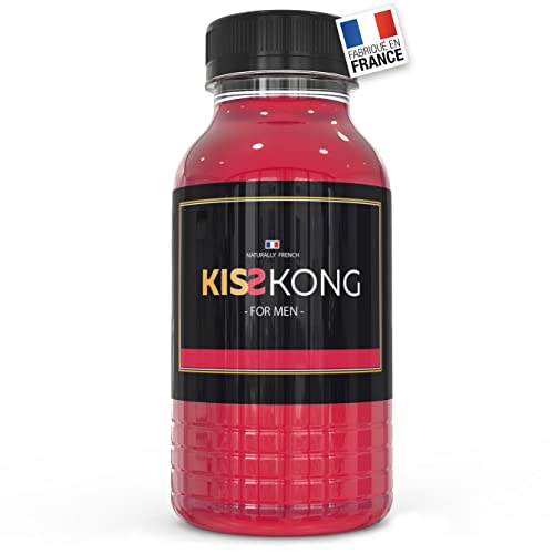 KISS KONG - boisson tonique pour Homme - Noix de Kola + Maca + Gingembre, Cafeine, Proteine - vigueur + energie - 100% naturel - 250 ml