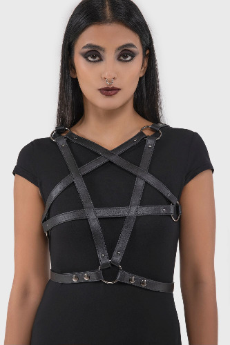 Hex Crest Harness | M-L / Black / 100% Polyurethane