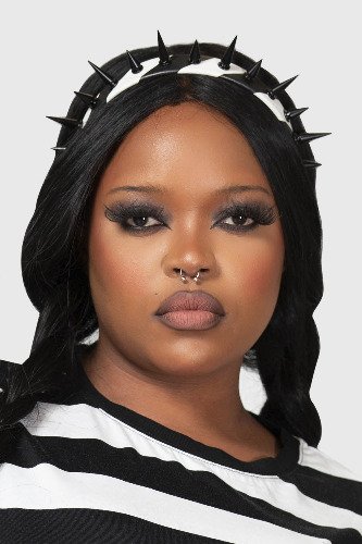 Cute Chaos Headband | One Size / Black/White / 100% PU