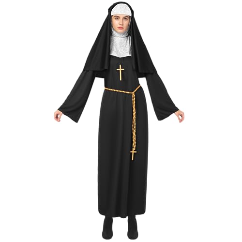 Spooktacular Creations The Nun Costume Women, Nun Halloween Costume, Halloween Costume  - Large
