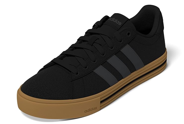 adidas Unisex Adult Daily 4.0 Sneaker - 13 Women/12 Men - Black/Carbon/Gum