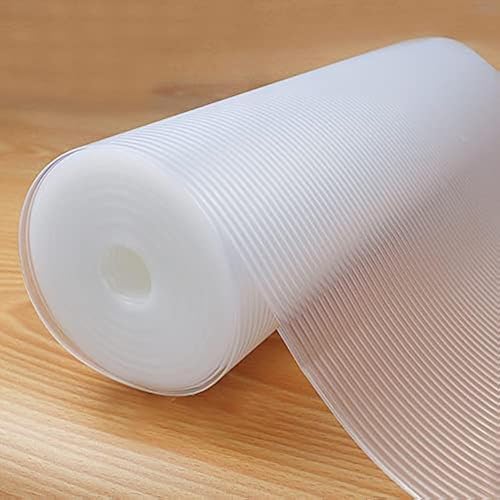 Shelf Liner, Non-Slip Cabinet Liner, Washable Oil-Proof for Kitchen Cabinet, Shelves, Refrigerator, Storage, Desks, 12 Inches x 20 FT, Non Adhesive Drawers - 12"W x 240"L