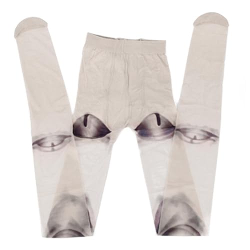 QIXIAMO Women Novelty Pantyhose Gothic Anime Jointed for Doll 3D Print Tig, 150-170cm