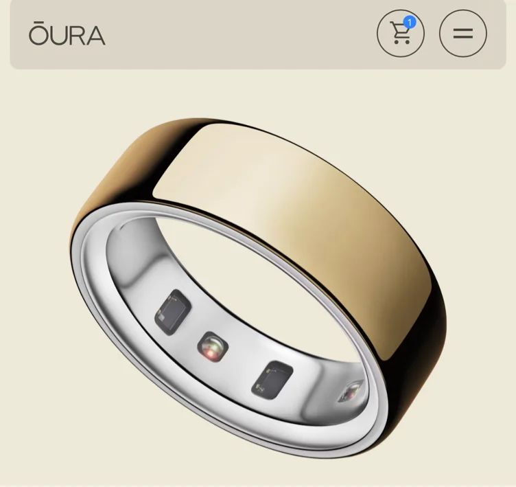 Oura Ring  Size 6 - Gold