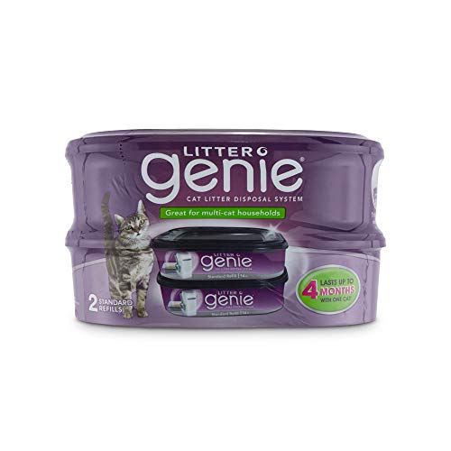 Litter Genie Standard Refill Cartridge for Cat Litter Disposal System, Pack of 2, 2 CT - 2 CT