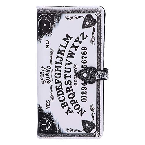 Nemesis Now White Spirit Board Embossed Ouija Purse, 18.5cm, White, PU Leather