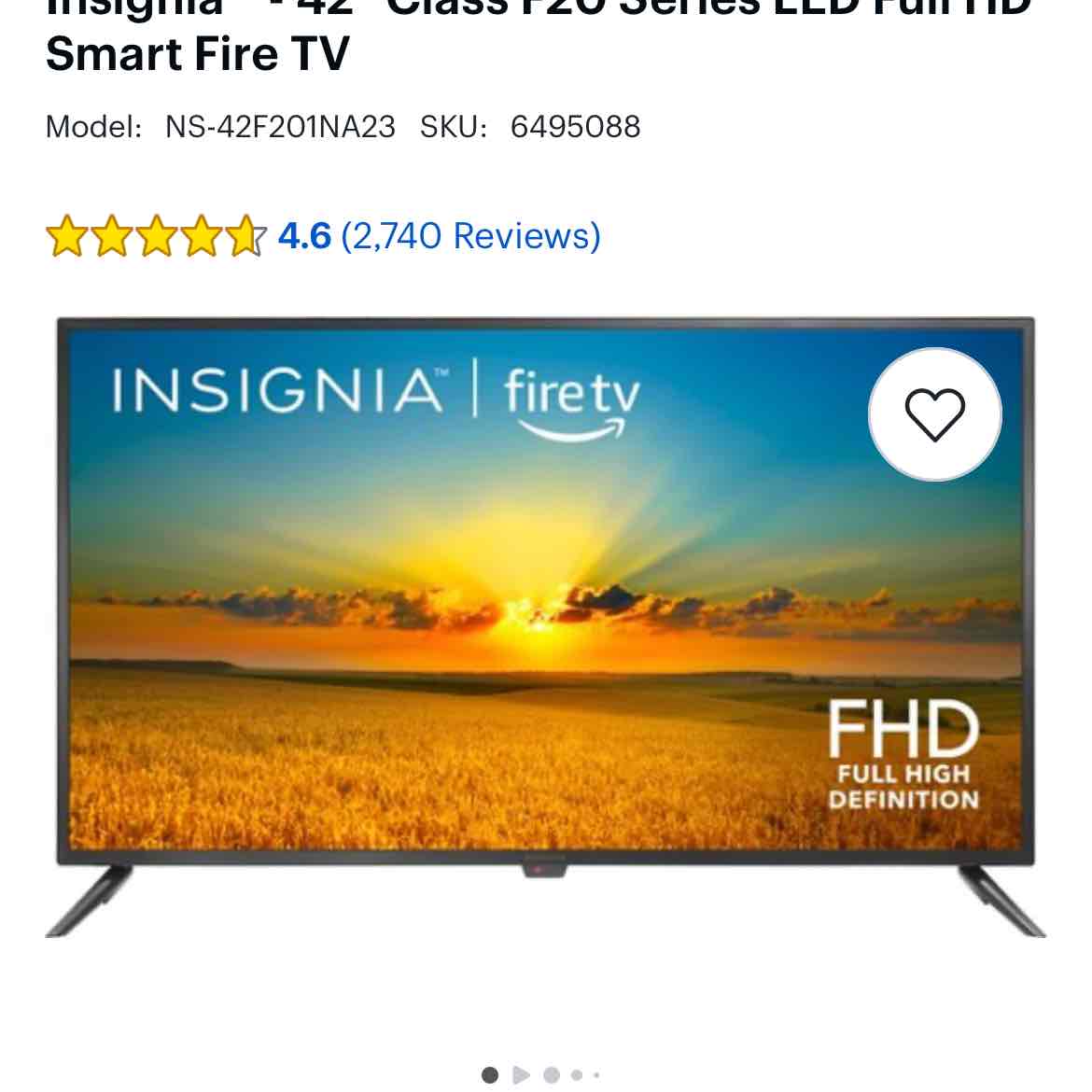 Insignia™ - 42" Class F20 Series LED Full HD Smart Fire TV