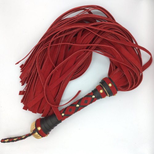 Built to Order Custom Pig Suede Flogger - Large / Single Flogger