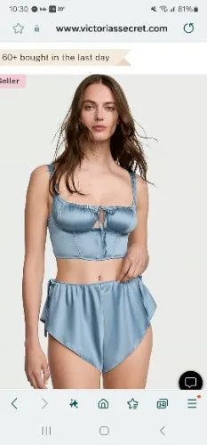 Buy Satin Corset Top & Shorts Set - Order Cami Sets online 1124462900 - Victoria's Secret US