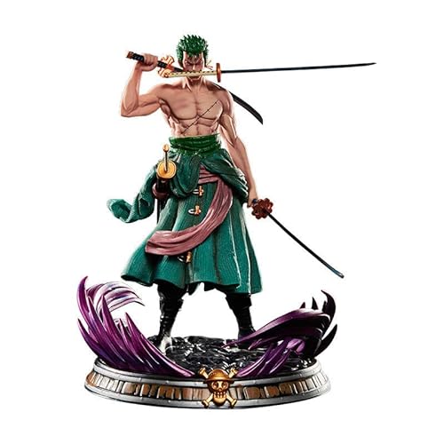 Zoro Action Figure,Three Swords Zoro Anime Character Statue Anime Action Figure PVC Toy Figure Collection Gift for Boys and Girls