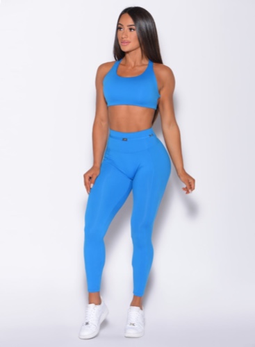 Barbell Leggings | S / Crystal Pop Blue / Medium Weight