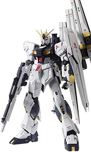 Bandai 5055454 Rx-93 Nu Gundam (Ver. Ka) MG Model Kit, from Char'S Counterattack,White/Black