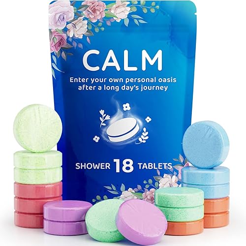 Fizzgarden 18-Pack Shower Steamers Aromatherapy, Shower Bath Bombs with Individually Wrapped, Variety Shower Tablets, Stocking Stuffers, Mother’s Day Presents/Birthday Presents for Women - 18