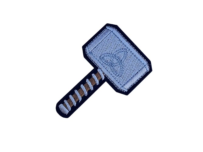 LUXPA - Mjölnir Hammer - Premium Quality Embroidered Iron on Patch - Applique - DIY - Easy Application