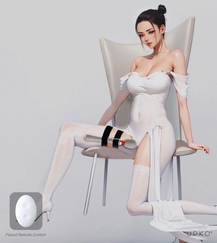 UPKO Remote-control Wand Vibrator&Thigh Harness Combo