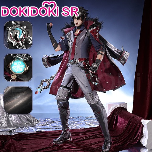 【Partial Size Ready For Ship】【Size S-2XL】DokiDoki-SR Game Genshin Impact Cosplay Wriothesley Costume Fontaine | With Boot Covers-Order Processing Time Refer to Description Page / 2XL
