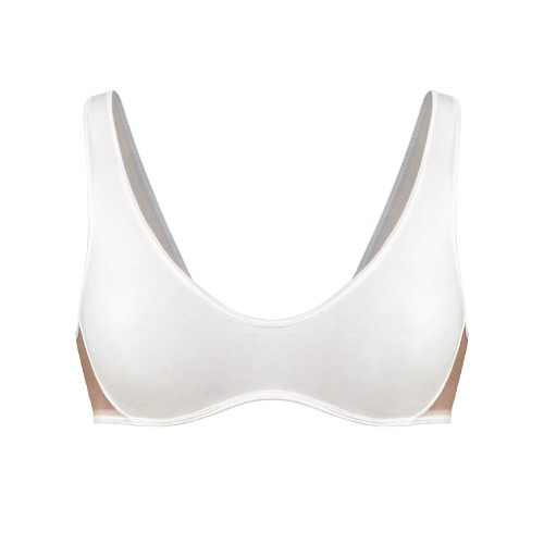 Core Scoop Neck Bralette Crystal - M / Crystal