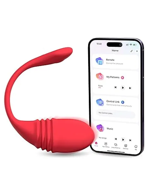 LOVENSE Vulse Vibrator Thrusting & Vibration 2 in 1 Sex Toys, Remote Control G Spot Vibrators Dildo for Long Distance Play, Unlimited Custom Patterns Adult Sex Toys & Games for Women Couples Pleasure