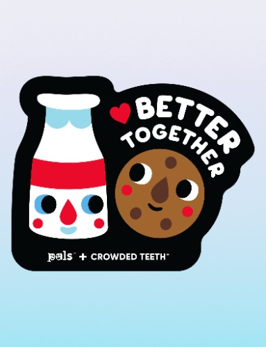NEW! Milk & Cookie Taste Buds Sticker