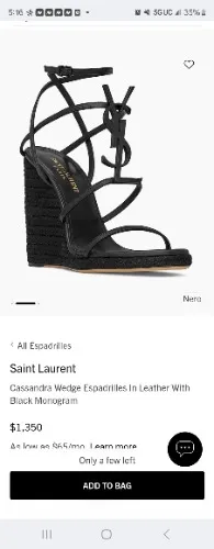 YSL WEDGE SANDAL