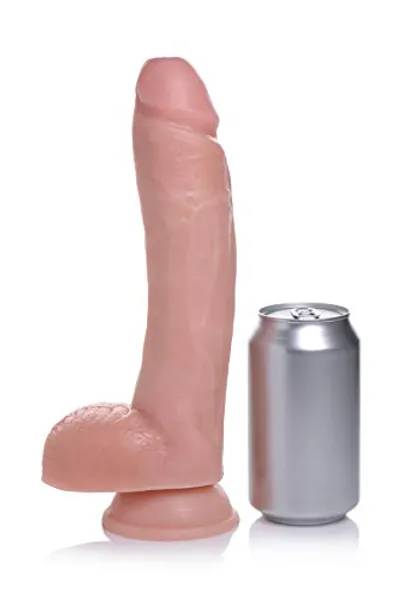 Lynx 10 Inch Dildo with Balls - Light