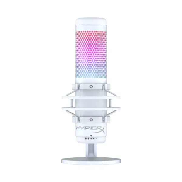 HyperX QuadCast S RGB USB Condenser Microphone with Shock Mount and Pop Filter for Gaming, Streaming, Podcasts