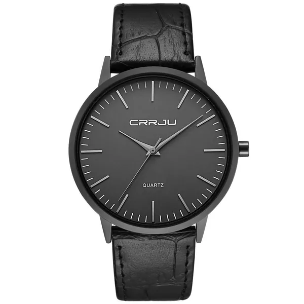 Herren Uhren Ultra Dünne Schwarze Minimalistische Quartz mit Milanese Mesh Edelstahl