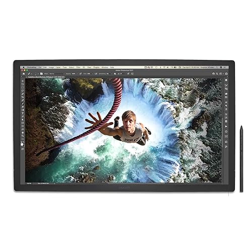 Wacom Cintiq Pro 27 Creative Pen Display (4K Graphic Drawing Monitor with 8192 Pen Pressure and 99% Adobe RGB (DTH271K0A), Black - 27 inch - Touch